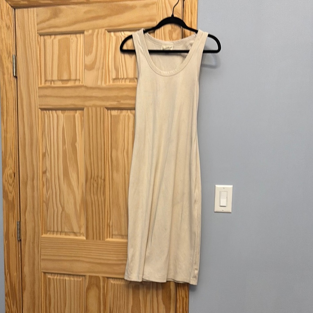 Cream Sleeveless Dress
